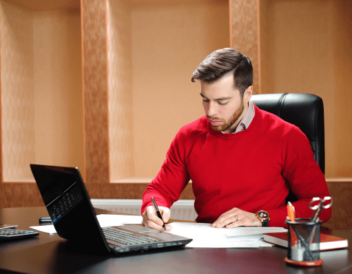 Man working Image